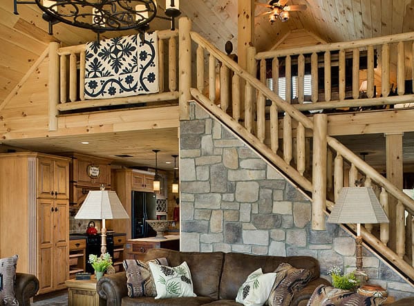 adirondack style loft - Coventry Log Homes