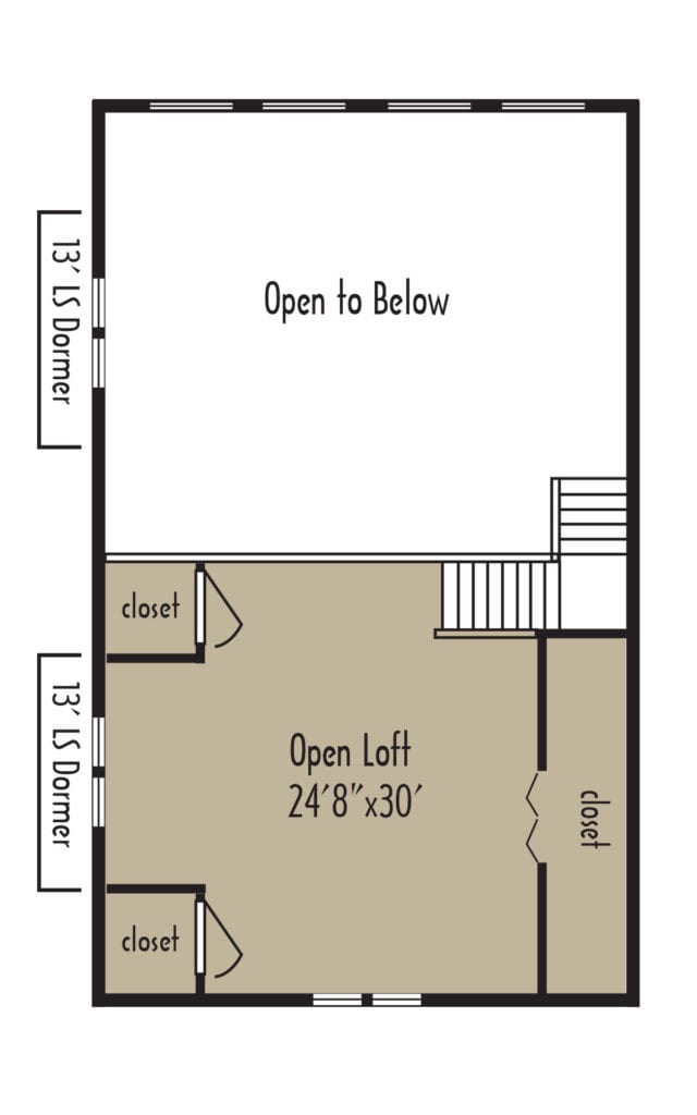 Craftsman Boulder 2ndFloor - Coventry Log Homes