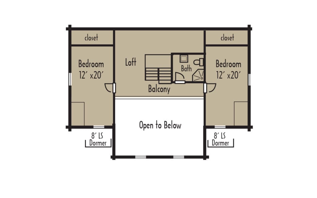 Craftsman Brentwood 2ndFloorH Craftsman Brentwood 2ndFloorH - Coventry Log Homes