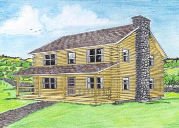 Craftsman Jefferson Gallery model Craftsman Jefferson Gallery model - Coventry Log Homes