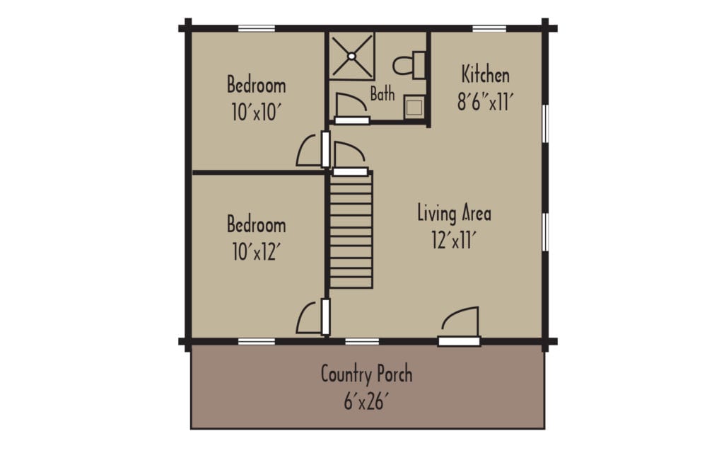 Craftsman Juniper 1stFloorH Craftsman Juniper 1stFloorH - Coventry Log Homes