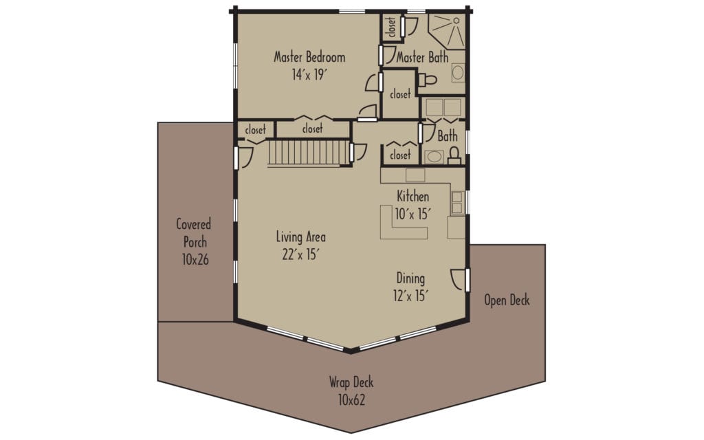Craftsman Lancaster 1stFloorH Craftsman Lancaster 1stFloorH - Coventry Log Homes