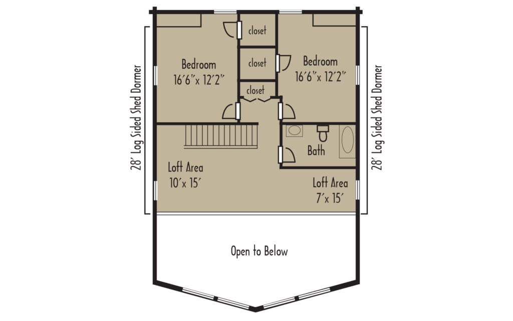 Craftsman Lancaster 2ndFloorH Craftsman Lancaster 2ndFloorH - Coventry Log Homes