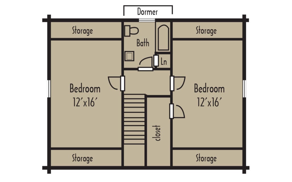Craftsman Timberline 2ndFloorH Craftsman Timberline 2ndFloorH - Coventry Log Homes