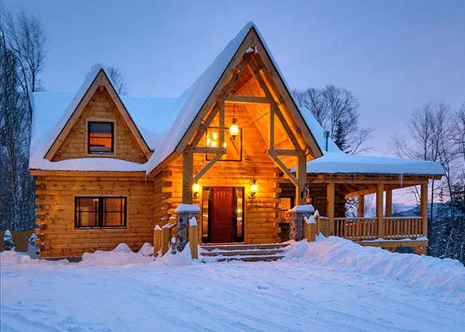 Timber Frame Birchwood model - Coventry Log Homes