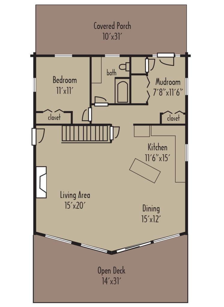 Tradesman Aspen 1stFloor Tradesman Aspen 1stFloor - Coventry Log Homes