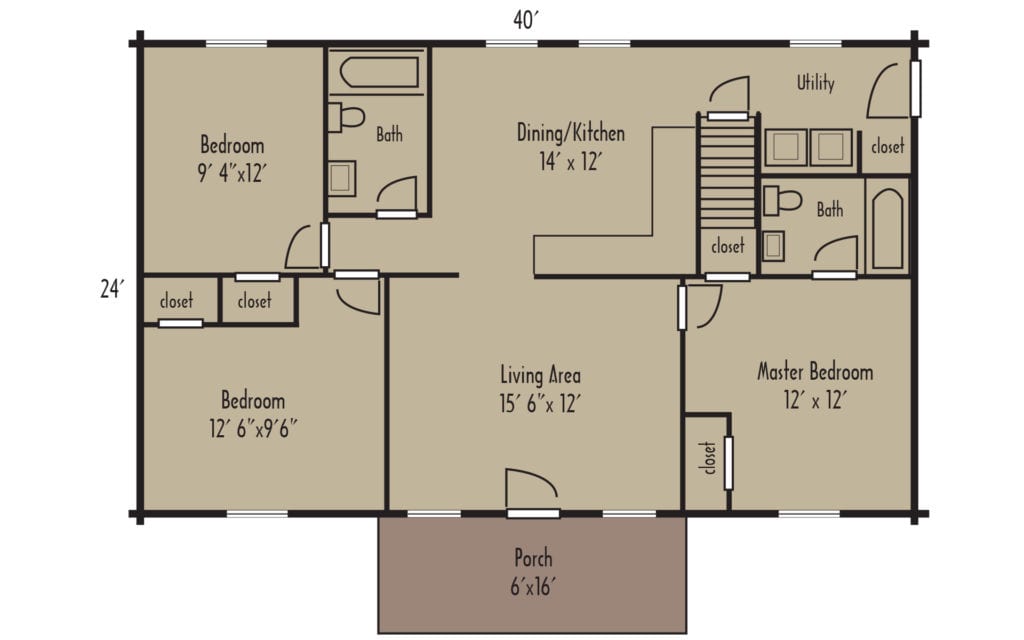Tradesman Braxton 1stFloorH Tradesman Braxton 1stFloorH - Coventry Log Homes