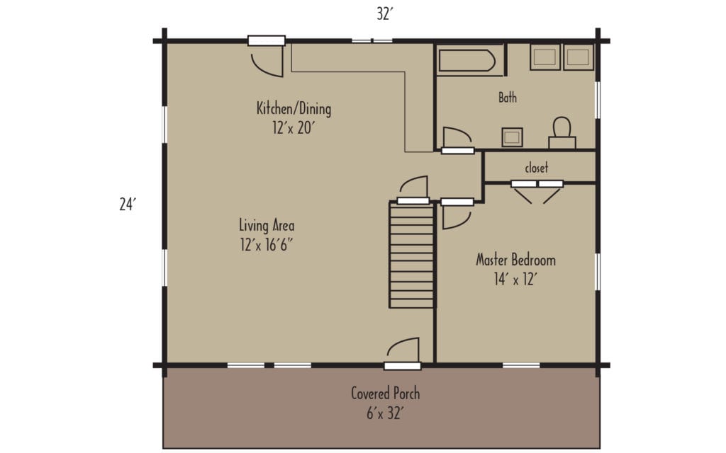 Tradesman Canterbury 1stFloorH Tradesman Canterbury 1stFloorH - Coventry Log Homes