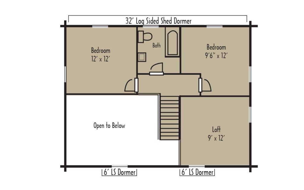 Tradesman Fairfield 2ndFloorH Tradesman Fairfield 2ndFloorH - Coventry Log Homes