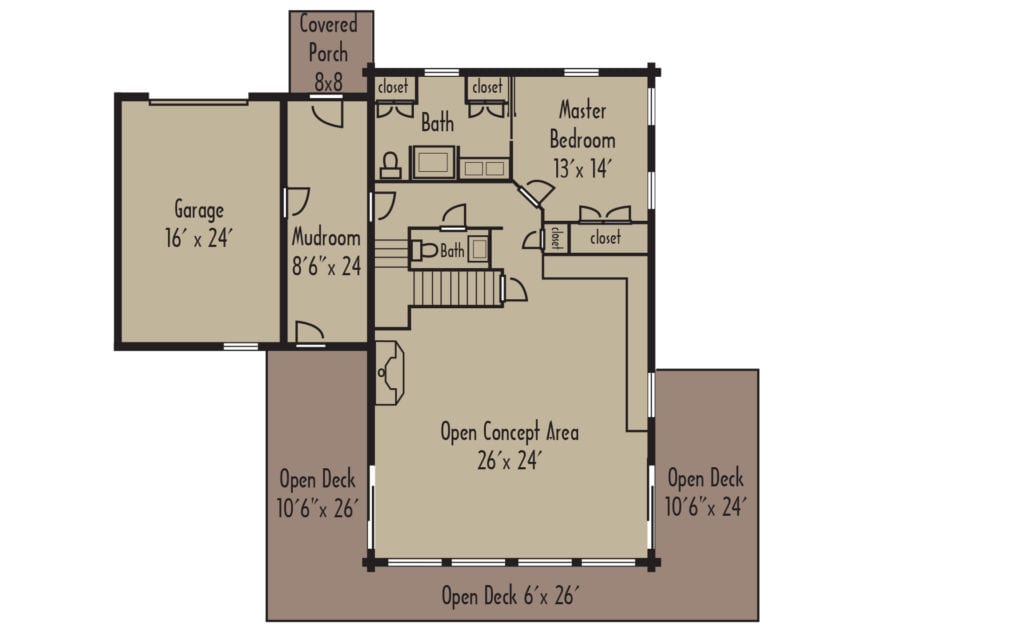 Tradesman Nevada 1stFloorH Tradesman Nevada 1stFloorH - Coventry Log Homes
