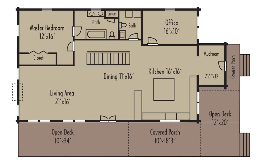 Tradesman Rockport 1stFloorH Tradesman Rockport 1stFloorH - Coventry Log Homes