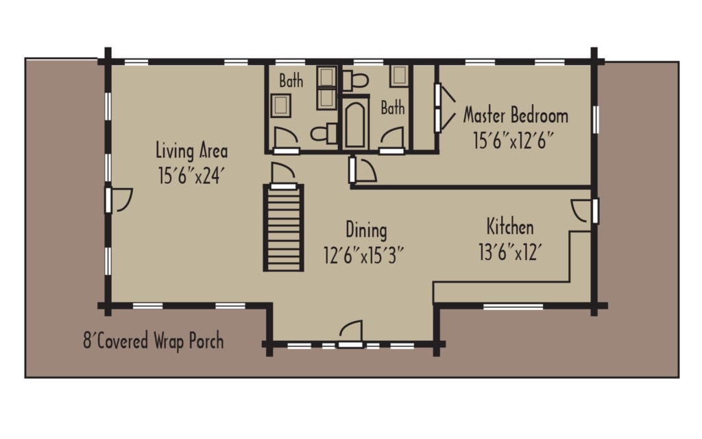 Tradesman Sherwood 1stFloorH Tradesman Sherwood 1stFloorH - Coventry Log Homes
