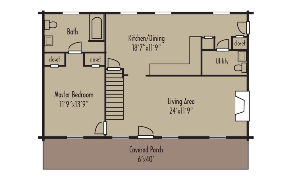 Tradesman Wyoming 1stFloorH Tradesman Wyoming 1stFloorH - Coventry Log Homes